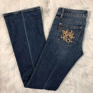 Paige Laurel Canyon Embellished Bootcut Jeans